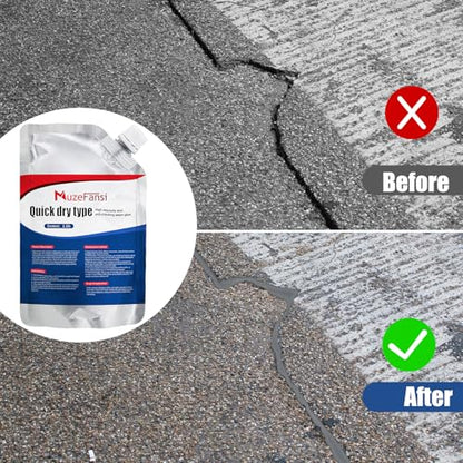 Concrete Crack Filler, Premium Crack Filler, Waterproof Self-Leveling Cement Sealant, Fast-Drying Crack Repair for Driveway, Sidewalk, Garage & Foundation – Indoor Outdoor Use (3 PCS) - style: 3 Pcs,3.3LB