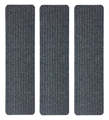 Stair Treads Collection Indoor Skid Slip Resistant Carpet Stair Tread Treads (Dark Grey, Set of 3 (7 in x 24 in)) - color: Dark Grey, size: 3 Pcs - 7"x24"