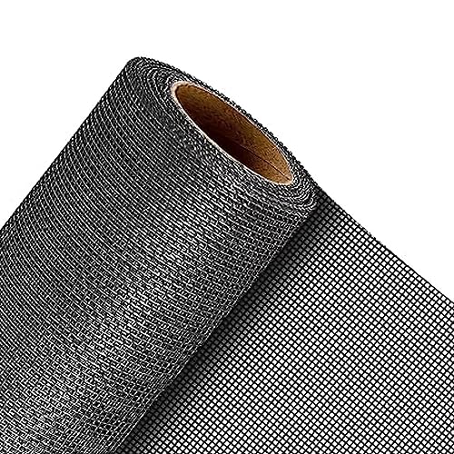 QWR Pet Proof Window Screen Replacement,39''x 360'' Heavy Duty High Hardness Vinyl Coated Wire-Like Mesh,Cat Resistant Screen Mesh for Sliding Door,Patio,Windows(Rolled Package Without Tool Kit) - size: 39"x 360"-Rolled /without Tool Kit