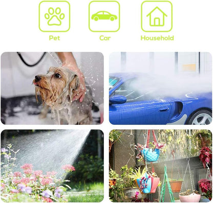 YEFA Retractable Garden Hose Reel - Convenient 50 FT Portable Hose with 6-Function Spray Nozzle for Versatile Watering, Cleaning, and More (Green) - color: Green