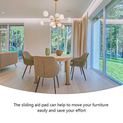 KALLORY 8Pcs Furniture Sliders Heavy Duty Sliding Aid Pads 3.50X3.50In Cabinet Moving Mat for Carpet and Hard Floors Protecting Surfaces and Easing Heavy Furniture Moving - size: 8.9x8.9cm