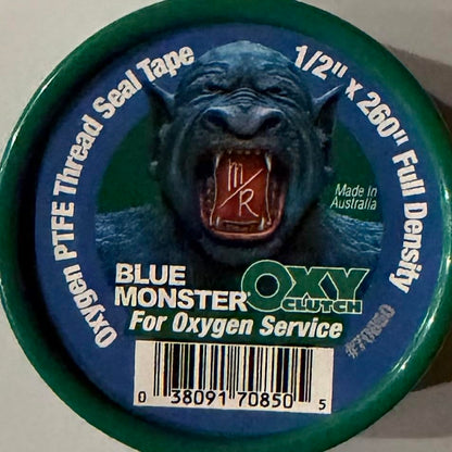 Two Pack - 70850 Blue Monster for Oxygen 1/2" x 260" Green PTFE Thread Seal Tape Blue Monster for Oxygen Service Oxy Clutch Full Density