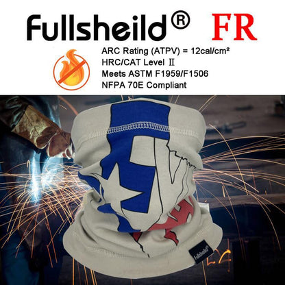 Fullsheild FR Flame Resistant Face Mask Full Cover Neck Gaiter Snood for Welding Hunting Army Military Working - color: Texas