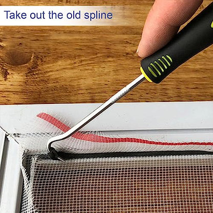Window Screen Spline, 0.125" x 100' Replacement Round Black Window Screen Retainer Spline, Window Screen Repair - size: 0.125" x 100'