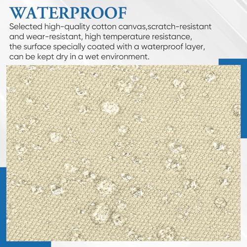 Canvas Patch 5.5 x 8 Inches 6Pcs Self-Adhesive Waterproof Canvas Patch Kit for Repairing Tents,Sofas,Boat Covers,Camping Chair,Awnings,Car Seats.(Beige Yellow) - color: Beige Yellow, size: 5.5"×8"
