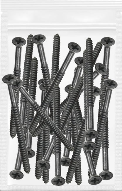 Oil Rubbed Bronze Wood Screws 9 X 3 Inch – Extra Long Door Hinge Screws - Door Security Screws - 24 Pack