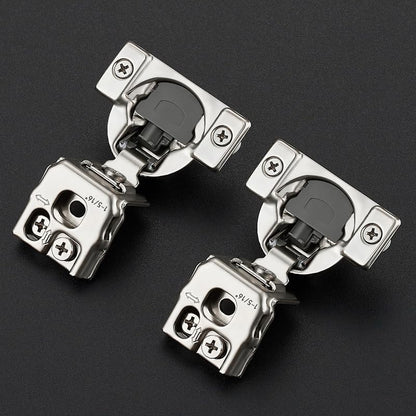 Ravinte 2 Pack 1 Pair 1-5/16 inch Overlay Soft Close Kitchen Cabinet Hinges Stainless Steel Adjustable Kitchen Hinges Satin Nickel Cabinet Hardware - size: 1-5/16 inch Overlay