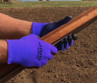 MidWest Gloves & Gear 94BLP03-LX-AZ-6 Max Grip Packs, 3 Pair, Mens Blue, L-XL - size: 6 Piece Assortment