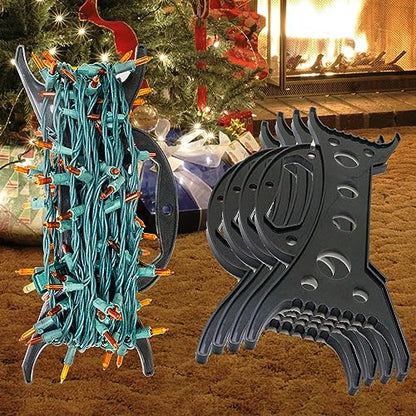 4Pack Christmas Light Storage Holder, All-Purpose Holiday Light Organizer, Black - size: 4PC