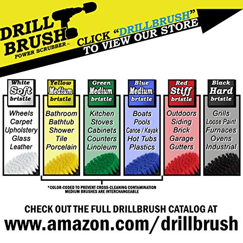 3 Pack Drill Brush Power Scrubber Cleaning Brush - Soft White Drill Brush Set - Car Detailing Kit - Cleaning Drill Brush Set for crevices and Hard to get to Areas - Power Scrubbing Brush for Drill - color: White