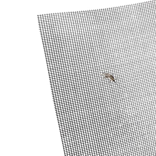 59"×200" Grey Fiberglass Window Screens Repair kit - DIY Adjustable Window Screens mesh Replacement kit for WindowsDoorPorchPatioSliding Screen Door - color: Gray, size: 59"×200"