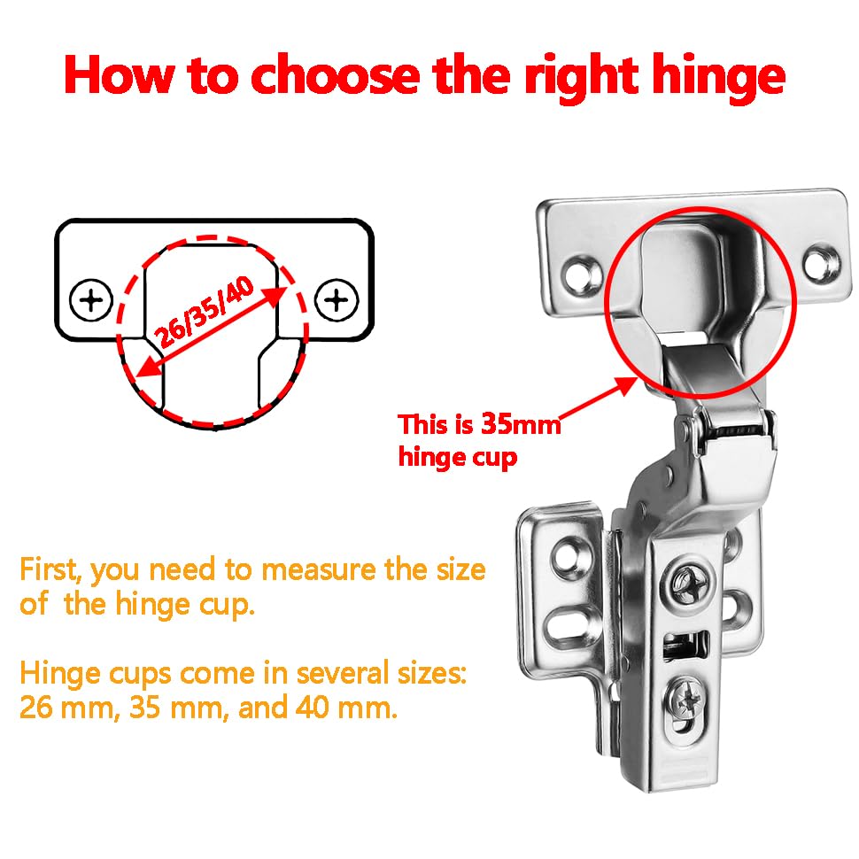 40pcs Inset Cabinet Hinge Frameless Concealed Door Hinges European Soft Closing Four-Hole Mounting Plate Hinges Nickel Plated Finish - color: Inset, size: 20 Pair