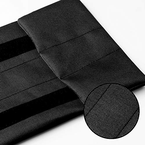 Waterproof Twin Door Draft Stopper Adjustable Size 30" to 36" Weather Stripping Noise Blocker Window Breeze Blocker - color: Black, size: 2 inch