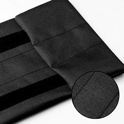 Waterproof Twin Door Draft Stopper Adjustable Size 30" to 36" Weather Stripping Noise Blocker Window Breeze Blocker - color: Black, size: 1.6 inch