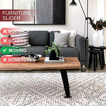 Yelanon Furniture Sliders, 20pcs-3 1/2” Felt Furniture Sliders for Carpet, Furniture Pads Hardwoods Floors, Heavy Furniture Movers Sliders, Reusable Moving Pads, Floor Protectors for Carpet - size: 10pcs 3.5'' sliders & 10pcs 3.5'' felt sliders