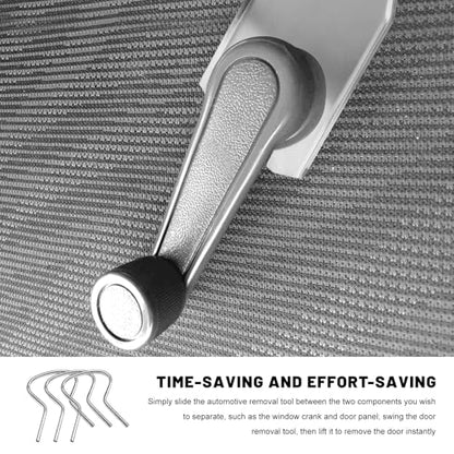 Sun Walker 76951 Window Handle Removal Tool with 20 Fixing Clips, 76980 Metal Car Door Panel Crank Retainer Clip Repair Tool Set, Window Crank Securing Clip Remover Kit for Most Vehicles