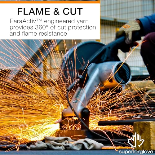 Superior Glove Dexterity Flame Resistant Arc Flash Electrcian Gloves with Neoprene Palm - S13FRNE - size: Medium (Pack of 1)