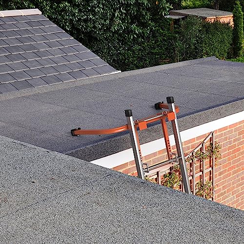Ladder Stabilizer for Roof, Toovem Ladder Stabilizer for Accessory for Roof Gutter, Wall Ladder Standoff, Heavy Duty Roof Ladder with Non-Slip Rubber, Adjustable, Easy Use