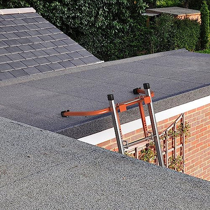 Ladder Stabilizer for Roof, Toovem Ladder Stabilizer for Accessory for Roof Gutter, Wall Ladder Standoff, Heavy Duty Roof Ladder with Non-Slip Rubber, Adjustable, Easy Use