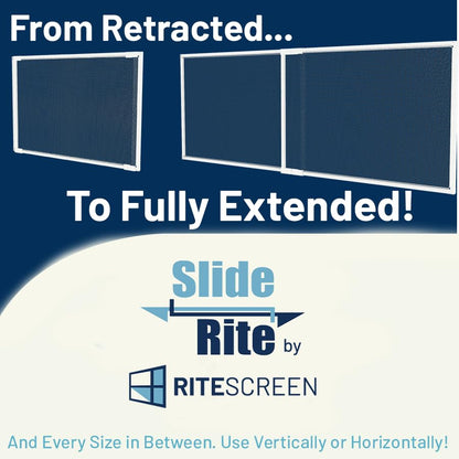 Adjustable & Expandable Window Screen with Slide Rite Technology 19" - 35" x 10" (4-Pack) Pre-Framed Window Screen - size: 19" - 35" x 10" (4-pack)