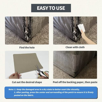 KING MOUNTAIN Canvas Repair Patch 9 x11 Inch 2 Pcs Self-Adhesive Waterproof Fabric Patch for Sofas, Tents, Furniture,Tote Bags, Car Seats (Black) - color: Black, size: Canvas-9"W×11"L-2PCS
