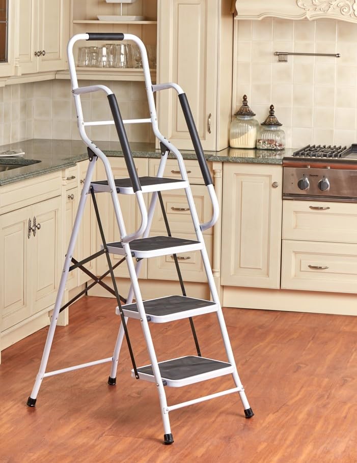3 Step Ladder or 4 Step Ladder with Handrails or Ladder Tool Caddy - 4-Step Ladder - style: 4-Step Ladder