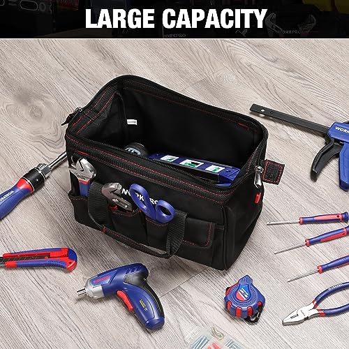 Workpro 12-inch Close Top Wide Mouth Storage Tool Bag, W081020A - size: 12"