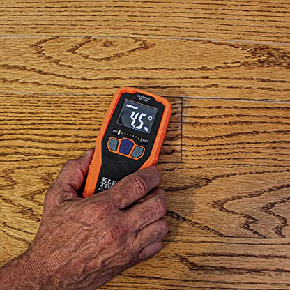 Klein Tools ET140 Pinless Moisture Meter for Non-Destructive Moisture Detection in Drywall, Wood, and Masonry; Detects up to 3/4-Inch Below Surface - style: Moisture Meter
