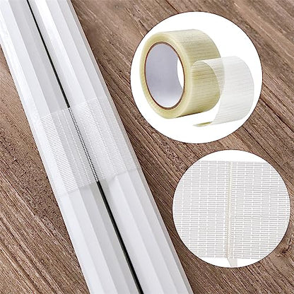 HSTECH Semi Transparent Duct Tape, Heavy Duty Waterproof Tape, High Performance Weather Resistant Tape for Discreet Repairs and Mounting Residential Commercial and Industrial Uses (1 in x 22 Yards)