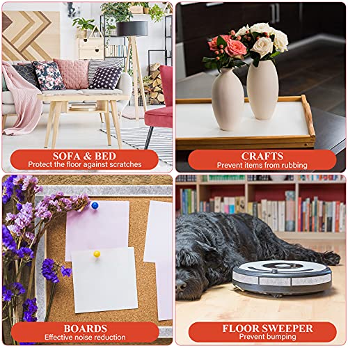 Zonon 4 Rolls 120 Inch Felt Strip with Adhesive Backing Felt Tapes Furniture Strip Rolls Self Stick Heavy Duty Polyester for Protecting Furniture and DIY Adhesive(Gray,0.5 Inch) - color: Grey, size: 0.5 Inch