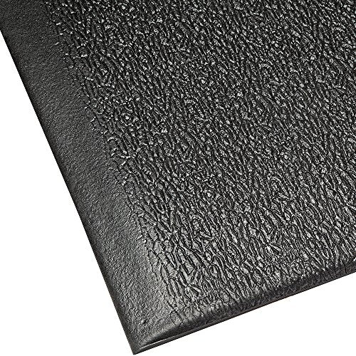 ⅜” Thick Anti Fatigue Mats for Workshop w/ Beveled Anti-Trip Edges - Soft Vinyl Foam Mat for Workbench & Stationary Tools - Roll Out Mat w/ Pebble Grain Surface Finish - Unique Work Area Floor Mats