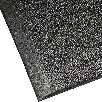 ⅜” Thick Anti Fatigue Mats for Workshop w/ Beveled Anti-Trip Edges - Soft Vinyl Foam Mat for Workbench & Stationary Tools - Roll Out Mat w/ Pebble Grain Surface Finish - Unique Work Area Floor Mats