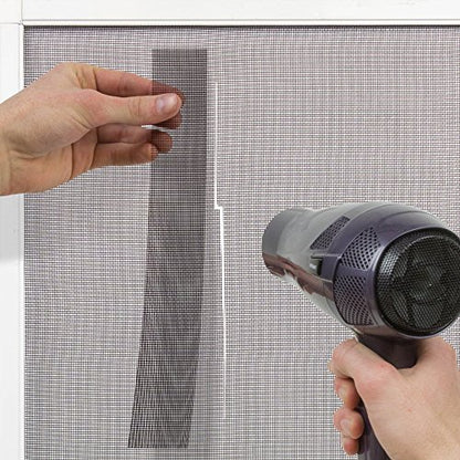 ScreenMend Window Screen Repair Kit, 5" x 7" Patch, Silver-Gray