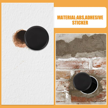 Wall Hole Cover Decorative Patch 2.36In Round Self-Adhesive Panel for Drywall Repair and Concealing Wall Imperfections No Drill Installation