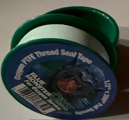 Two Pack - 70850 Blue Monster for Oxygen 1/2" x 260" Green PTFE Thread Seal Tape Blue Monster for Oxygen Service Oxy Clutch Full Density