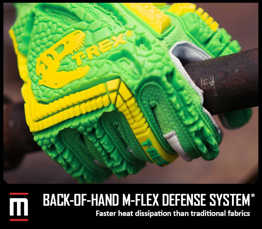 MAGID T-REX Windstorm Series ANSI A6 Goatskin Palm Impact Gloves, 1 Pair, 5/2XS, TRX743 - size: 5/XXS, style: 1 Pair