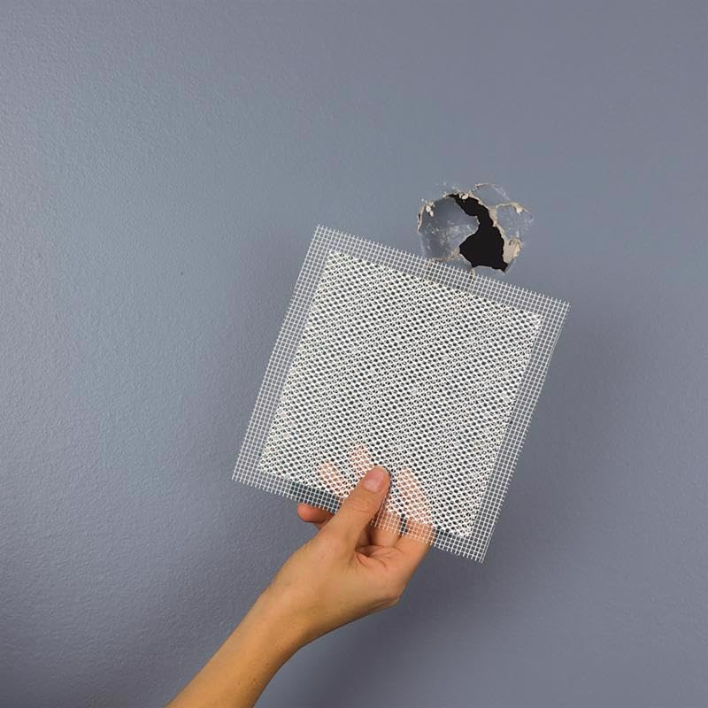 FibaTape 6 inch x 6 inch Self Adhesive Perforated Aluminum Wall and Ceiling Repair Patch