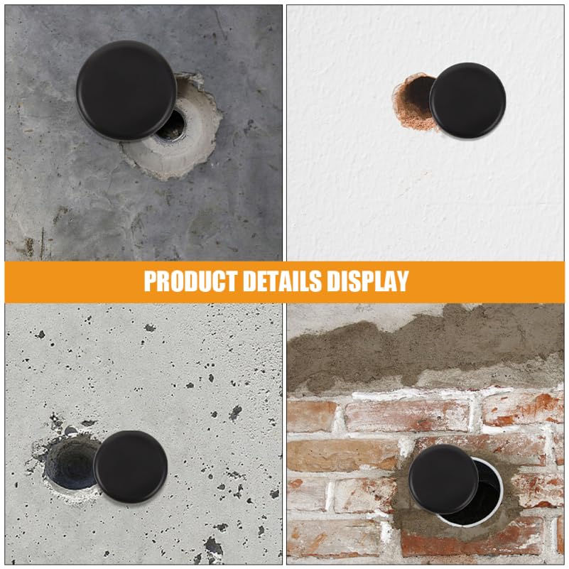 Wall Hole Cover Decorative Patch 2.36In Round Self-Adhesive Panel for Drywall Repair and Concealing Wall Imperfections No Drill Installation