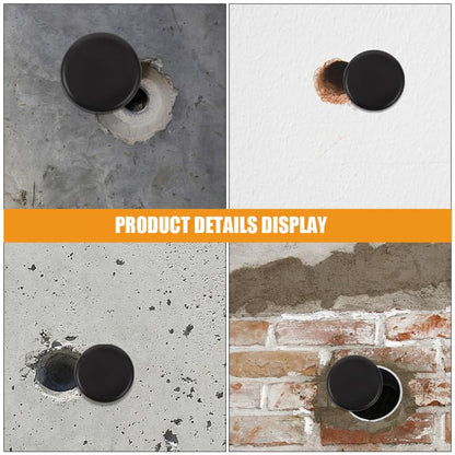 Wall Hole Cover Decorative Patch 2.36In Round Self-Adhesive Panel for Drywall Repair and Concealing Wall Imperfections No Drill Installation