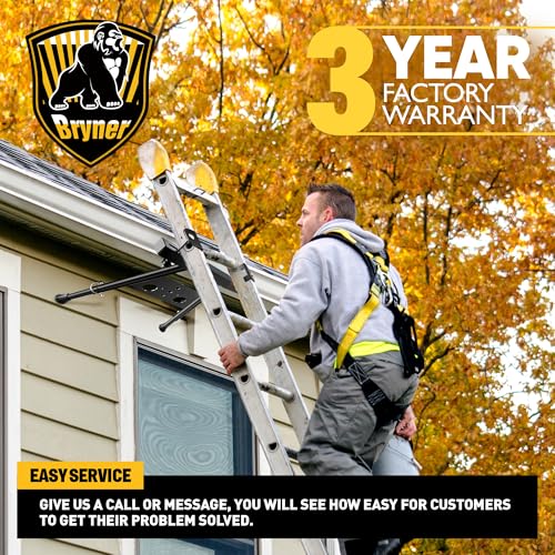 Ladder Stabilizer, Extension Ladder Stabilizer for Roof Wall Standoff Ladder Accessory Safety Stability Aviation Grade Aluminium, Adjustable Length 22-29.5"