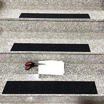 COSIMIXO 12" x 35Ft Heavy Duty Anti Slip Tape,Best 80grit Friction,Grip,Abrasive for Stairs Outdoor/Indoor,Skateboard Grip Tape Safety Non Skid Tread Staircases Anti-Slip Traction Tape Black - size: 12" x 35Ft Black