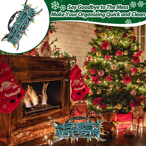 4Pack Christmas Light Storage Holder, All-Purpose Holiday Light Organizer, Black - size: 4PC