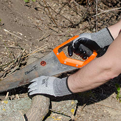 ACKTRA Level 5 Cut Resistant Safety WORK GLOVES, 12 pairs - size: X-Large (Pack of 12), style: Microfoam Coating