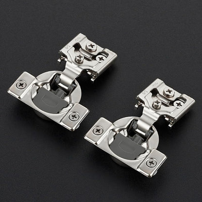 Ravinte 2 Pack 1 Pair 5/8 inch Overlay Soft Close Kitchen Cabinet Hinges Stainless Steel Adjustable Kitchen Hinges Satin Nickel Cabinet Hardware - size: 5/8 inch Overlay
