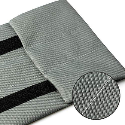 Waterproof Twin Door Draft Stopper Adjustable Size 30" to 36" Weather Stripping Noise Blocker Window Breeze Blocker - color: Gray, size: 2 inch