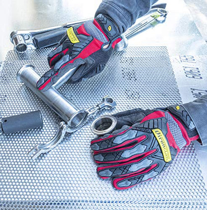 Ironclad Command Impact 360 Cut A6 Work Gloves; Touch Screen Gloves Conductive Palm & Fingers, Impact Protection, Machine Washable, Sized S, M, L, XL, XXL (1 Pair), Red (IEX-MIGR5-05-XL) - size: X-large (Pack of 1)