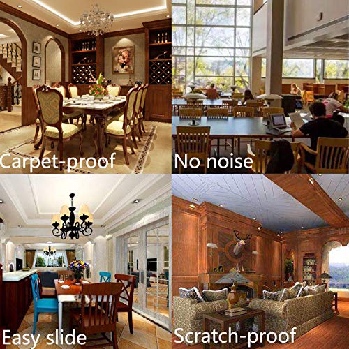 3/4" Adhesive Furniture Sliders -Furnigear Chair Glides PTFE Mover Slide on Furniture & Kitchen Appliances Slider Easy and Safely - Best Furniture Sliders for Carpet Hardwood Floors (20 Pack) - size: 3/4" Adhensive, grey-20pack