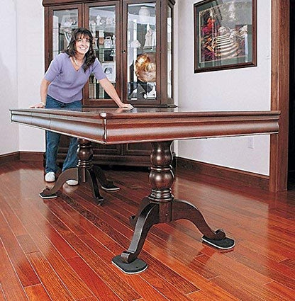 Furniture Slides for Hardwood, Tile, Luxury Vinyl, and Other Hard Surface Floors, 8” Long x 5” Wide (4 Slides per Set) - size: 8" x 5"