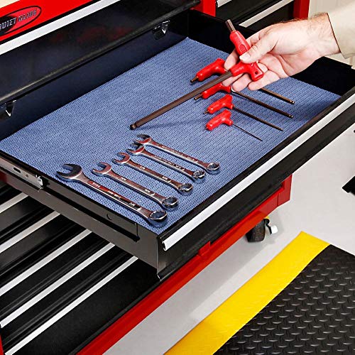 PIG Tool Box, Drawer and Shelf Liner Absorbent Mat with Adhesive Backing - 1 Roll - 50' x 16" Roll - PM50067
