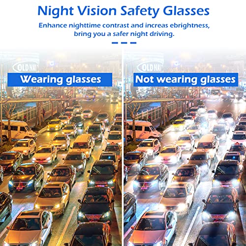 OXG 6 Pack Tinted Safety Glasses for Men Women, Safety Goggles ANSI Z87.1 Protective Eyewear Scratch Resistant Eye Protection - color: Yellow